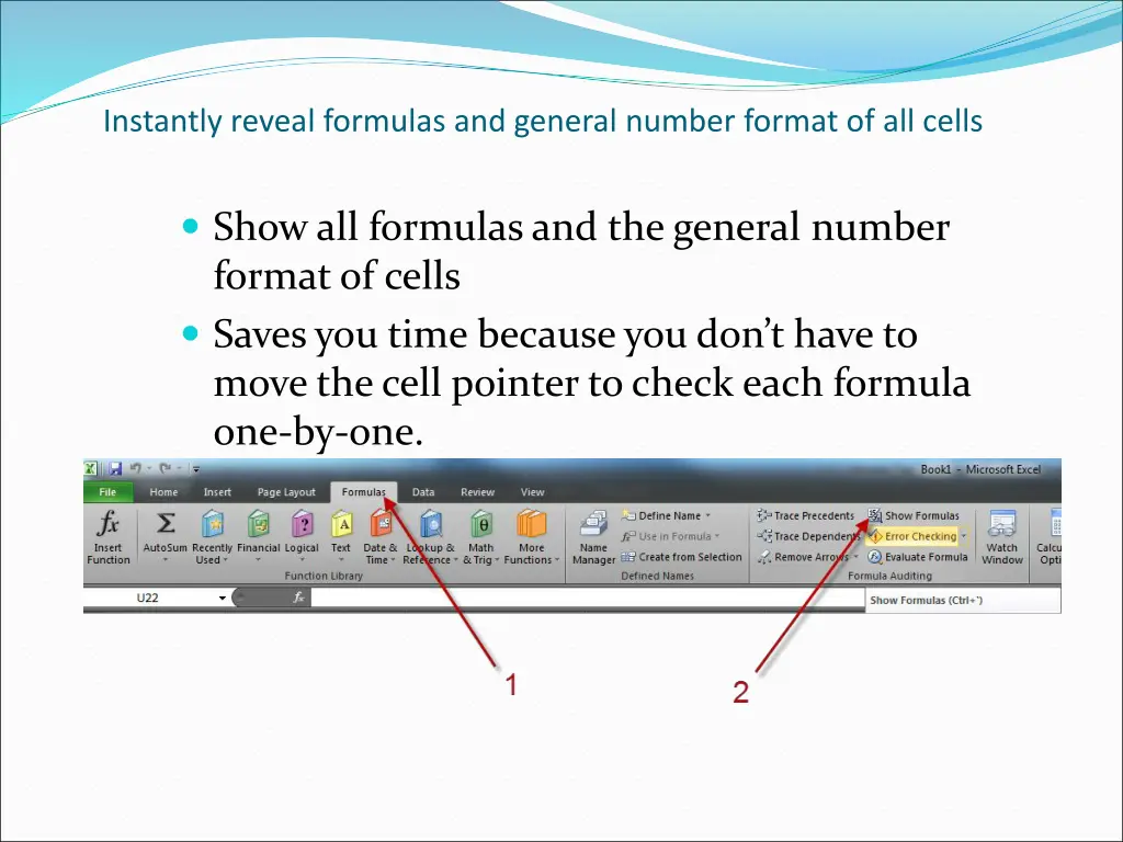 instantly reveal formulas and general number