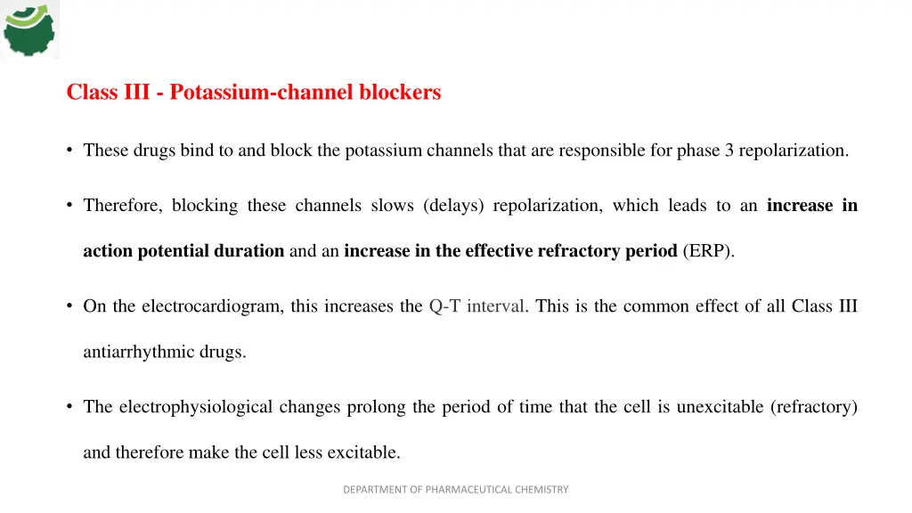 class iii potassium channel blockers