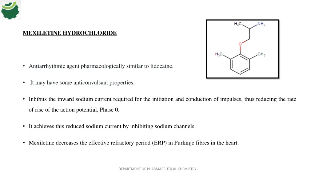 mexiletine hydrochloride