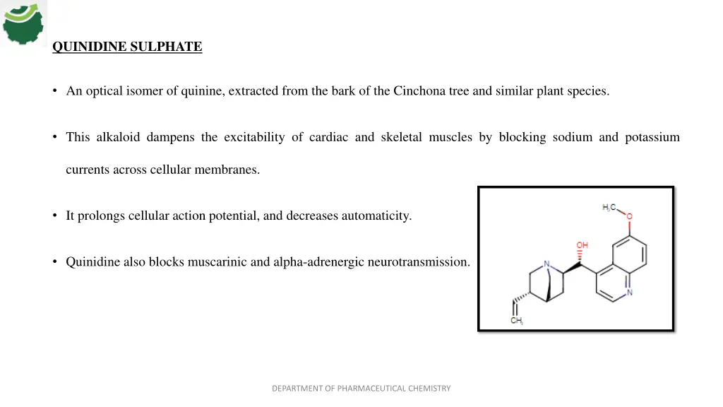 quinidine sulphate