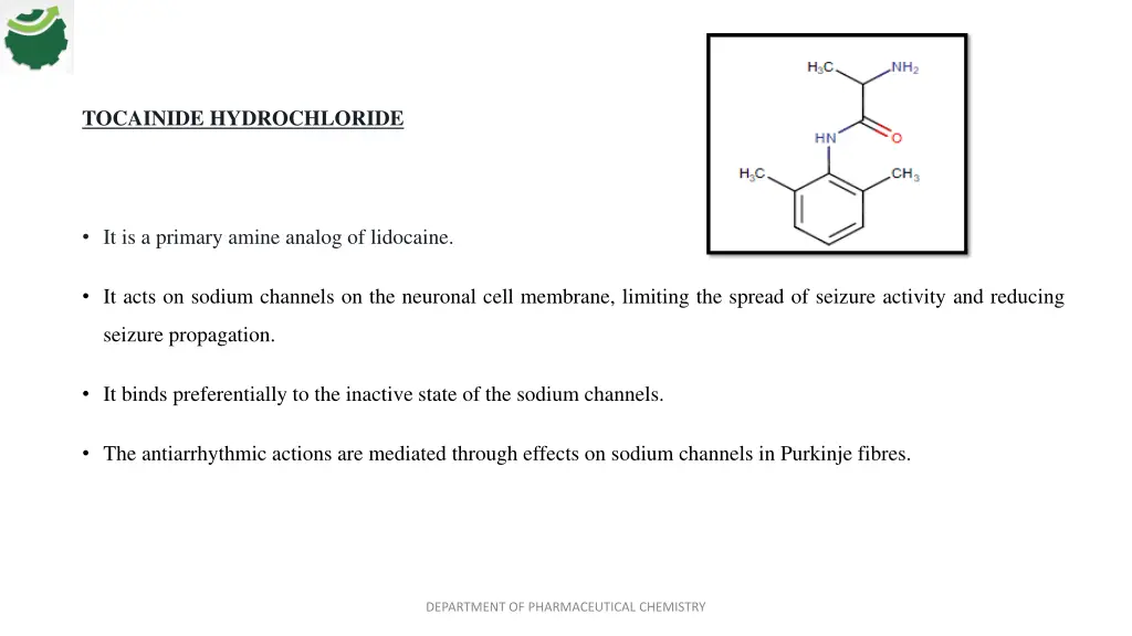 tocainide hydrochloride