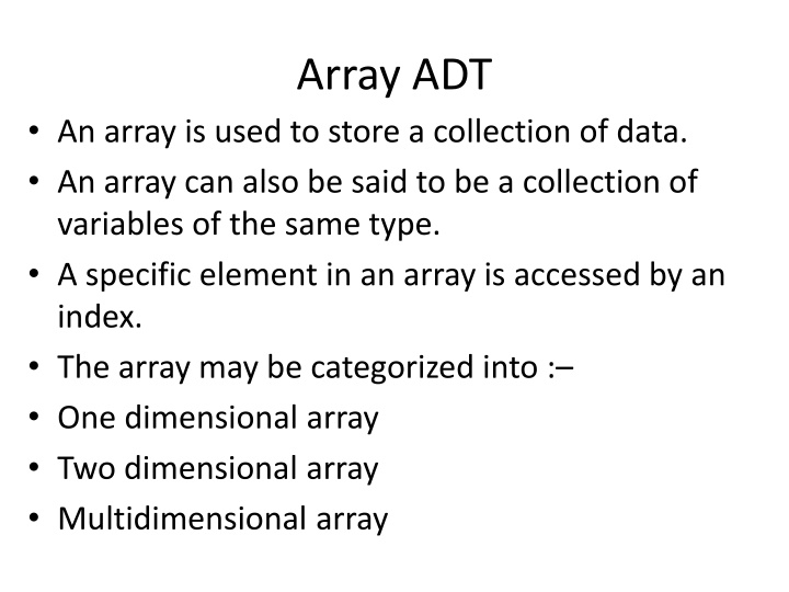 array adt