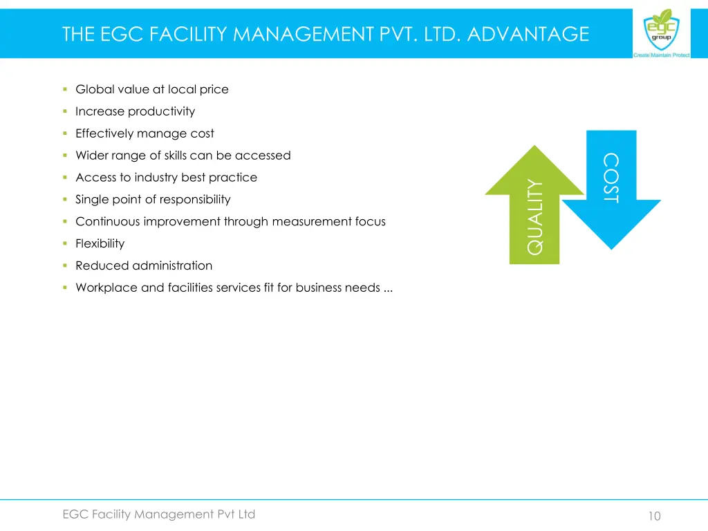 the egc facility management pvt ltd advantage