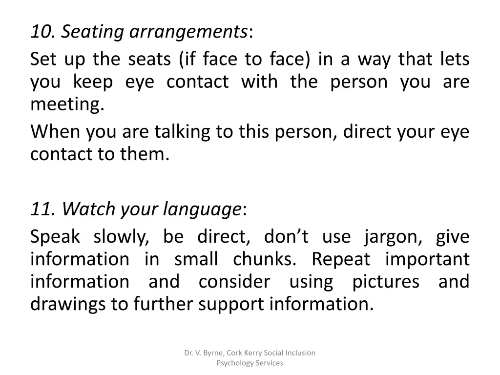 10 seating arrangements set up the seats if face