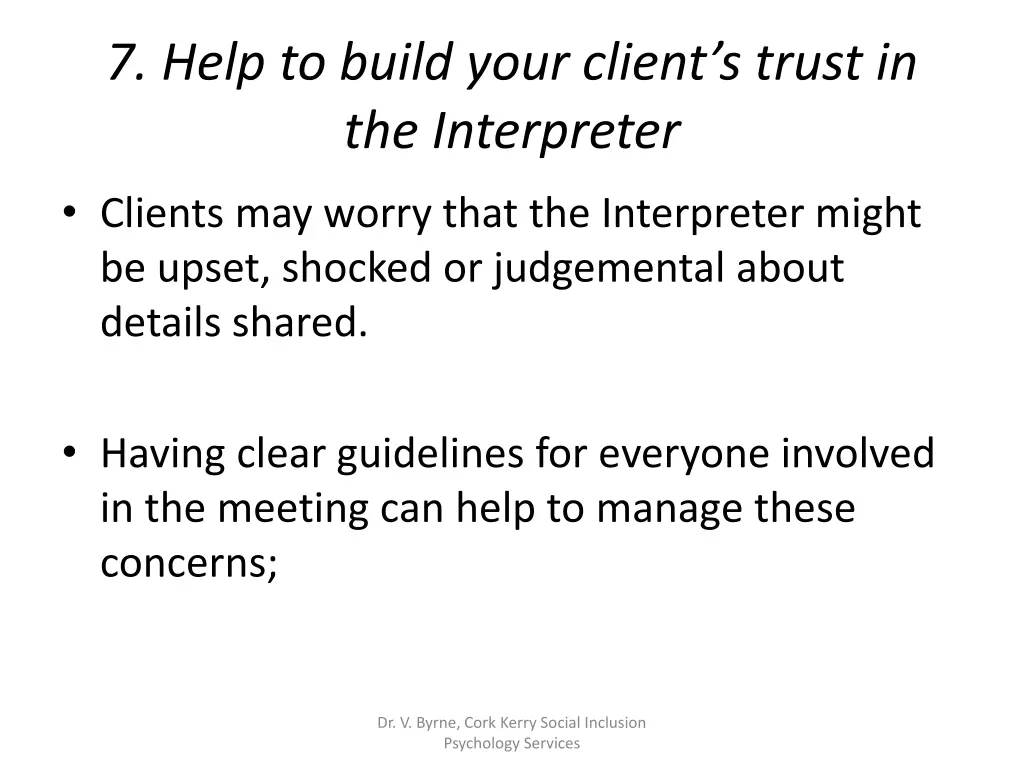 7 help to build your client s trust