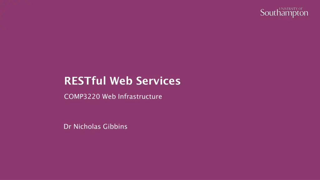 restful web services