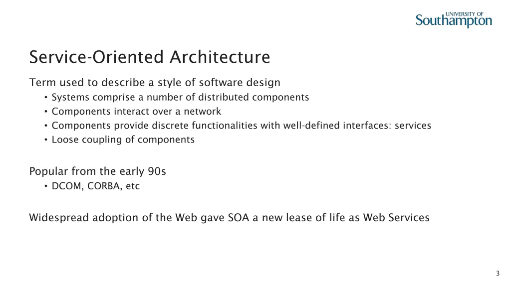 service oriented architecture