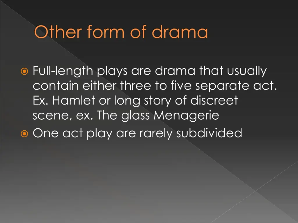 other form of drama 1