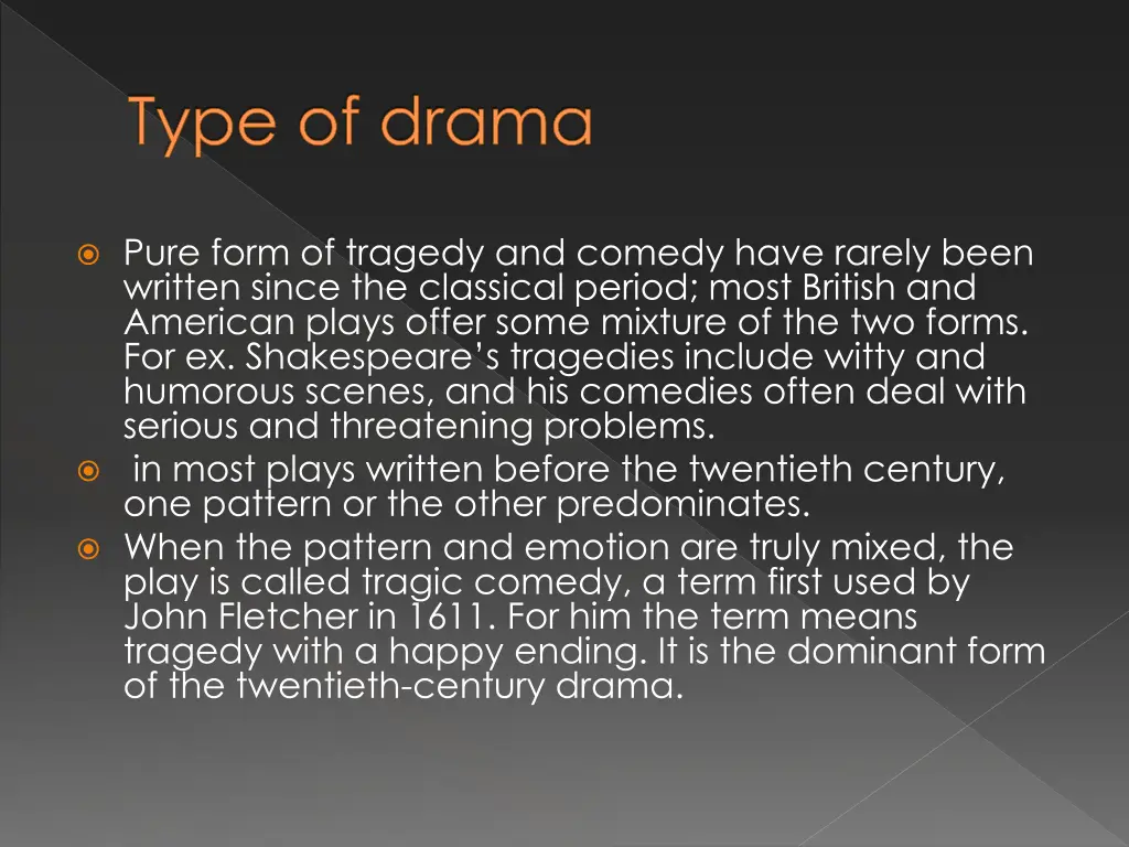 type of drama 1