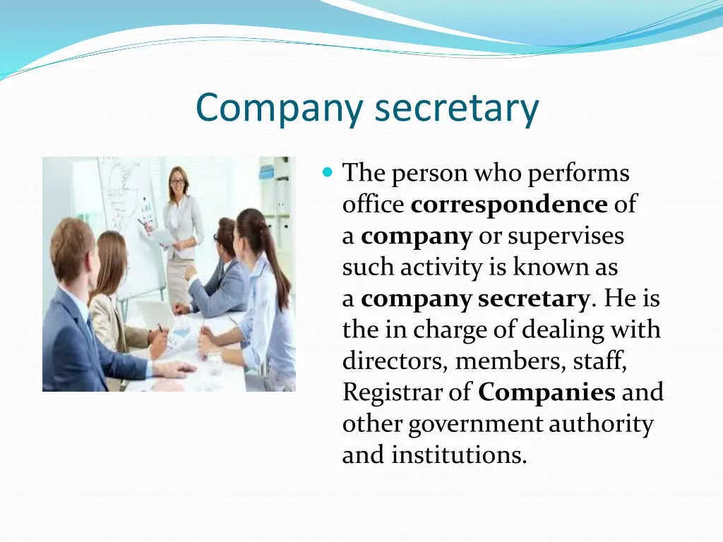 company secretary