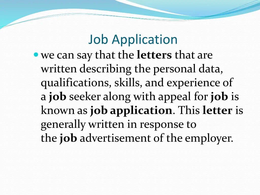 job application 1