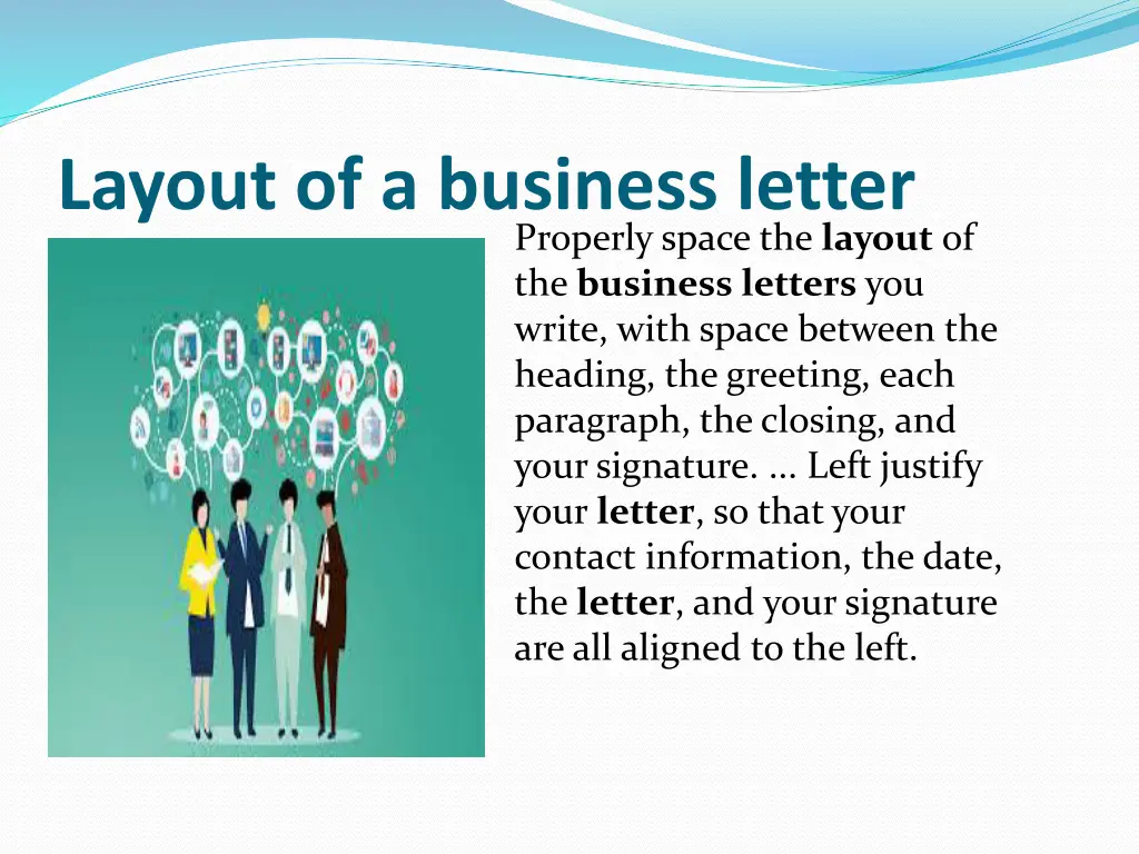 layout of a business letter