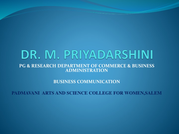 pg research department of commerce business