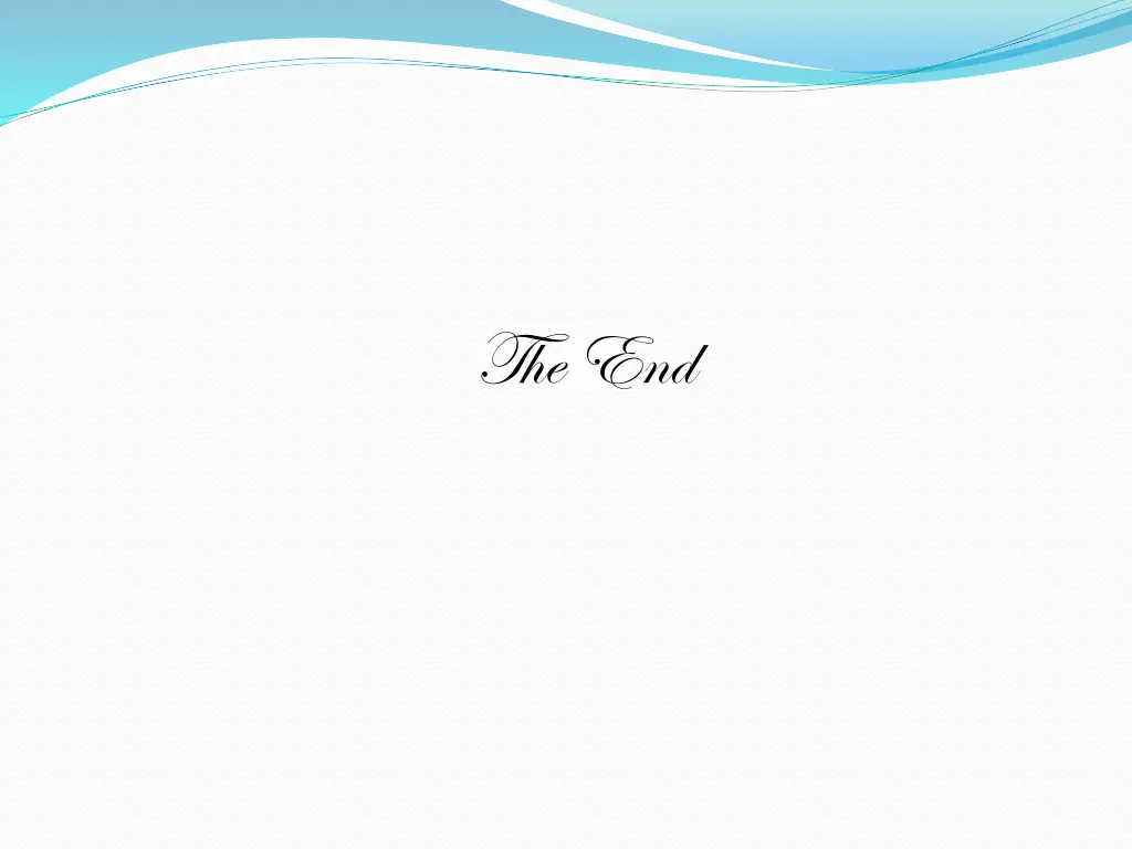 the end 1