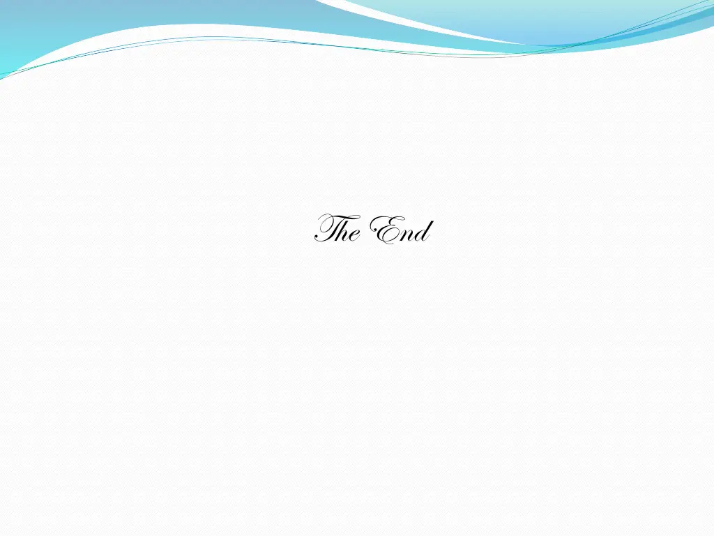 the end 2