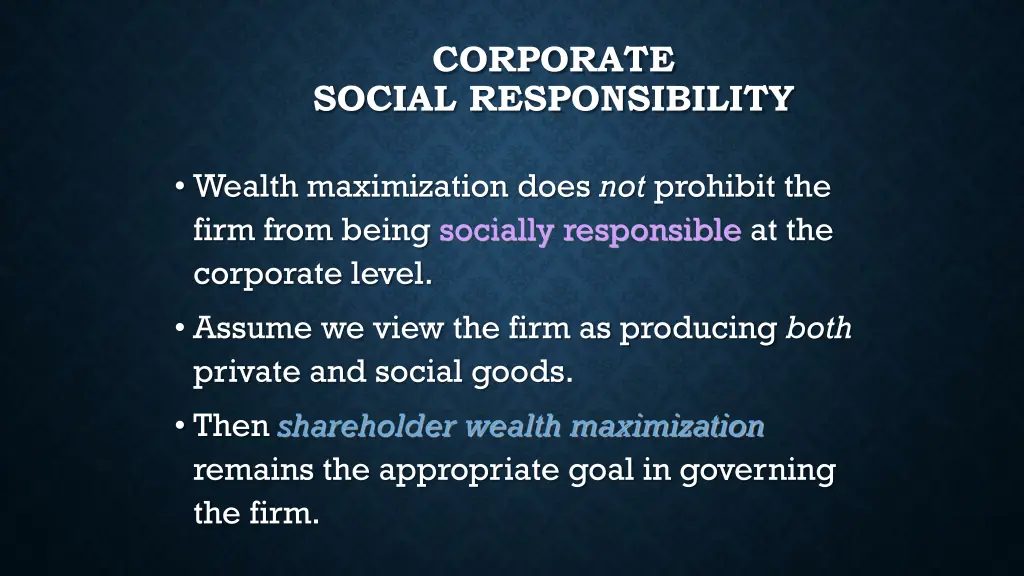 corporate social responsibility