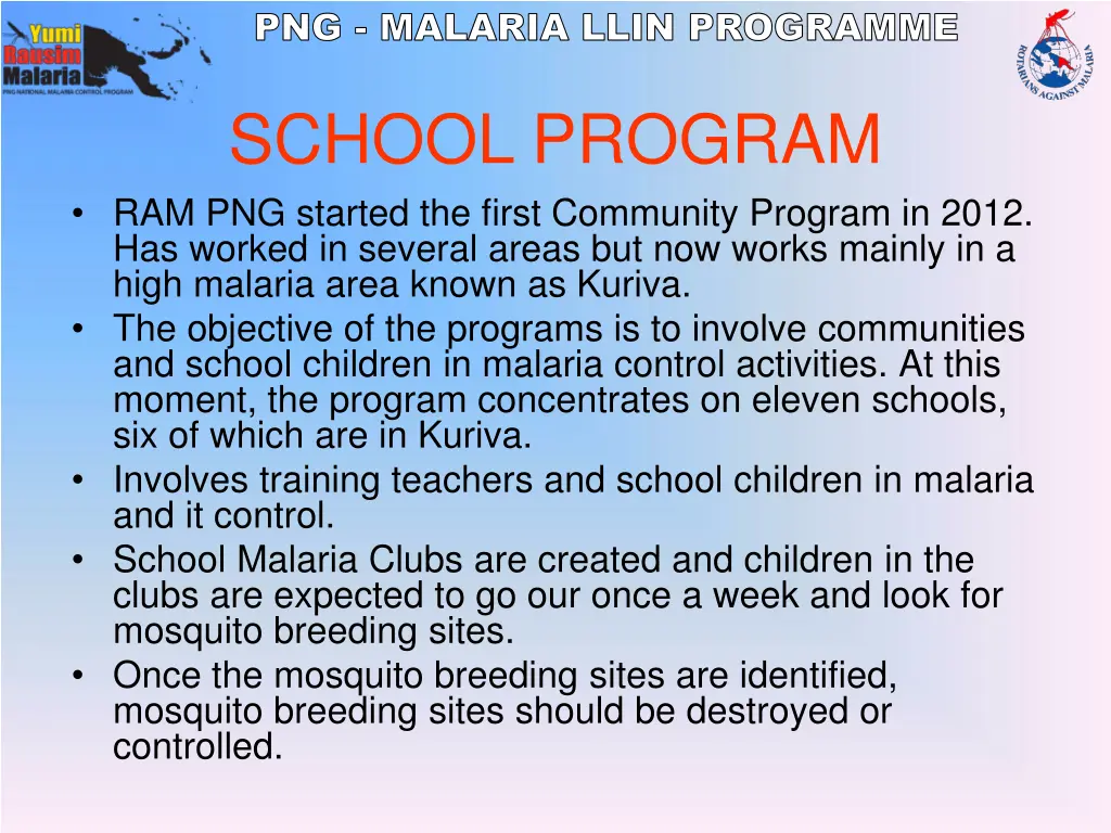 png malaria llin programme 2