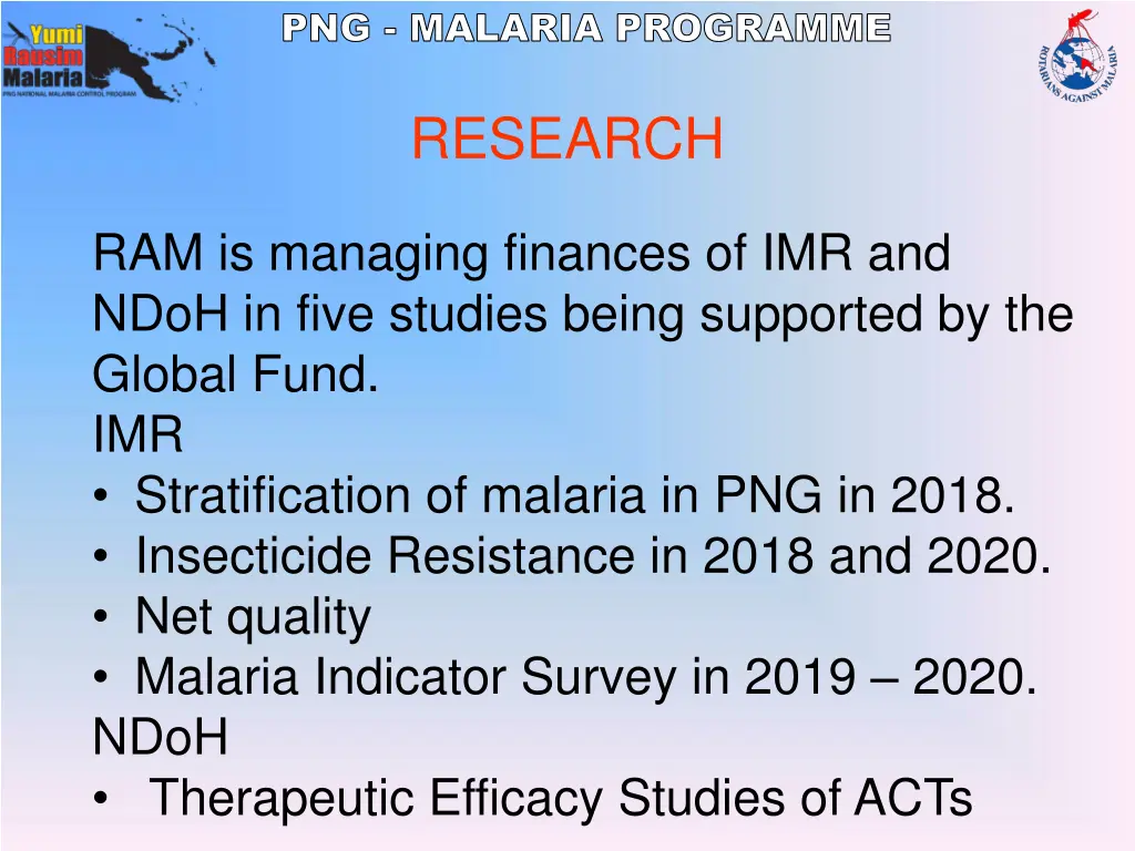 png malaria programme 16