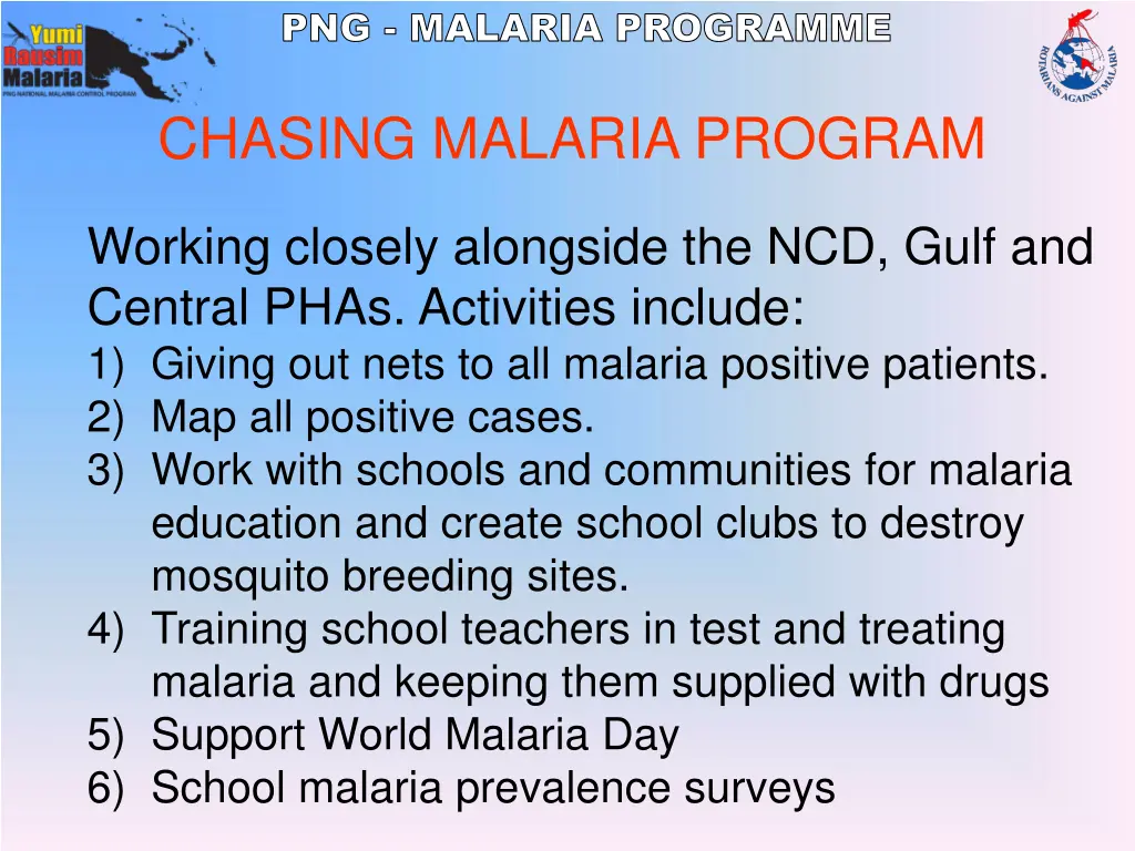 png malaria programme 18