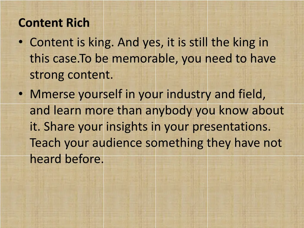 content rich content is king and yes it is still