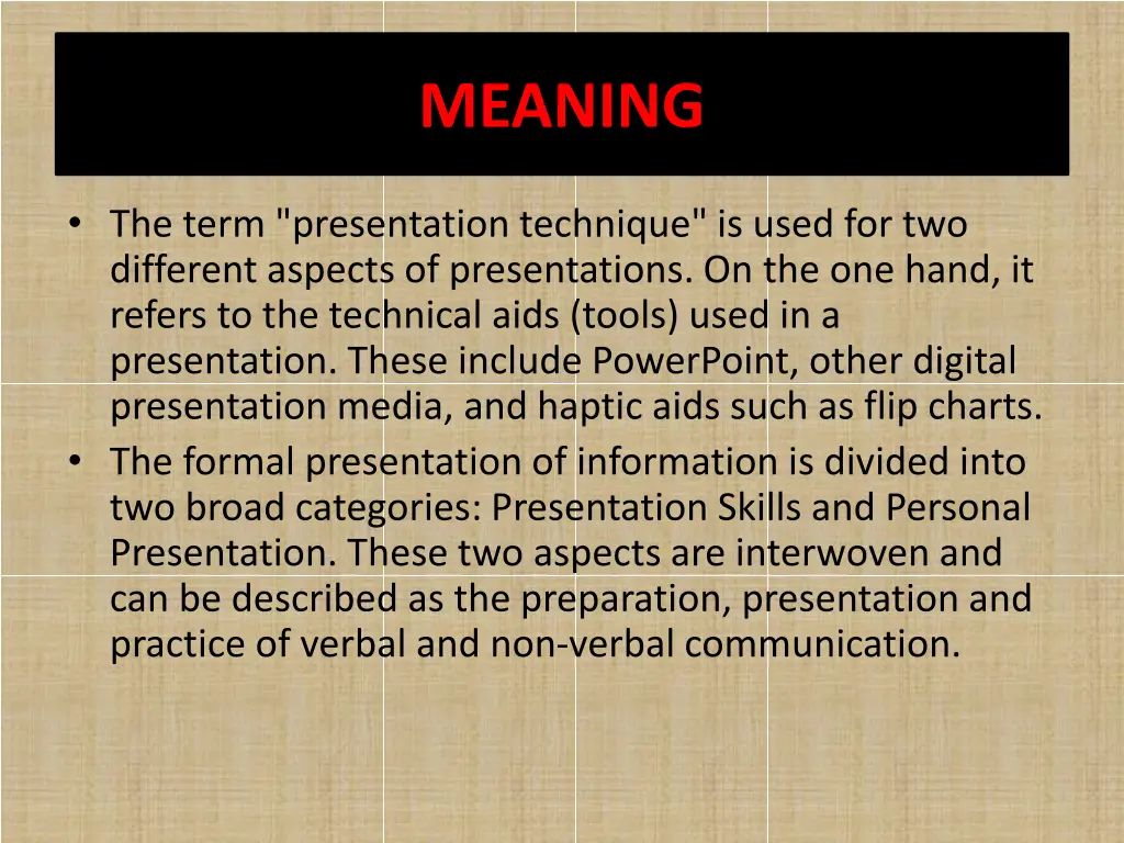 meaning