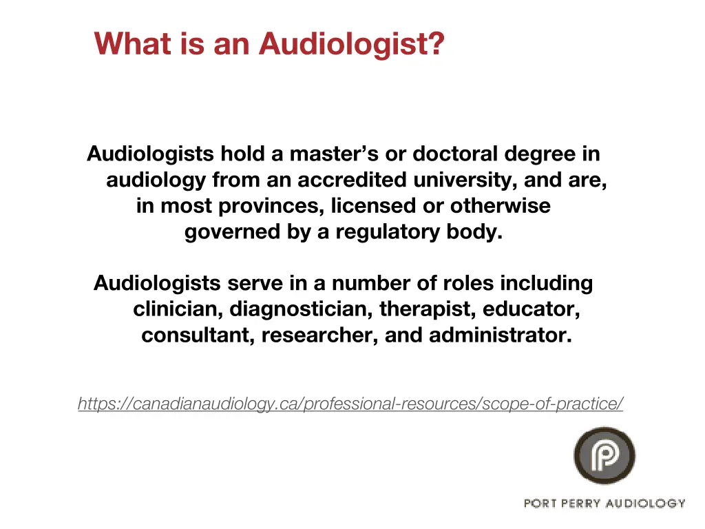 what is an audiologist 1