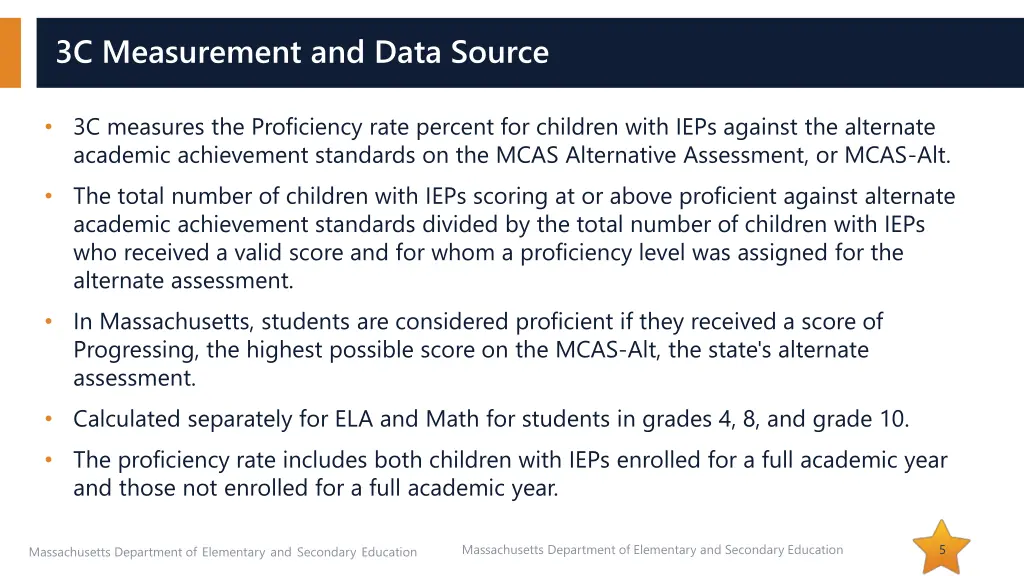 3c measurement and data source