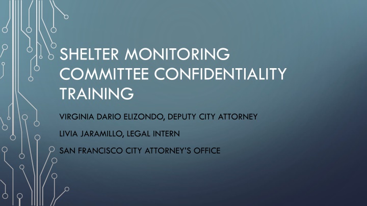 shelter monitoring committee confidentiality