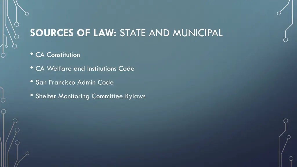 sources of law state and municipal