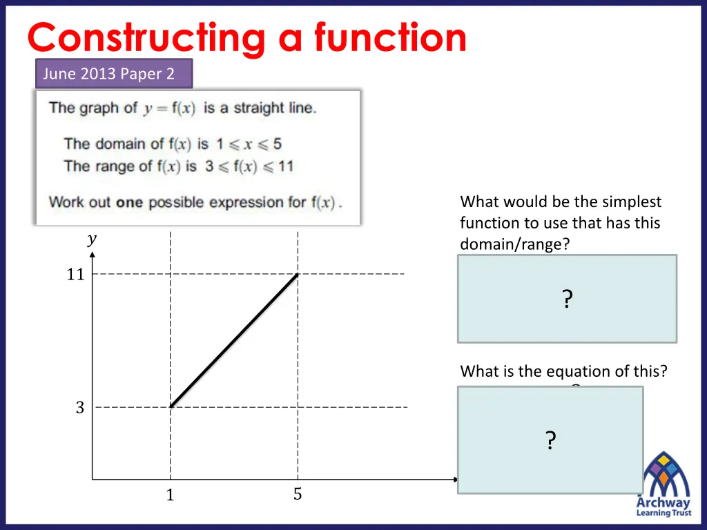 constructing a function june 2013 paper 2