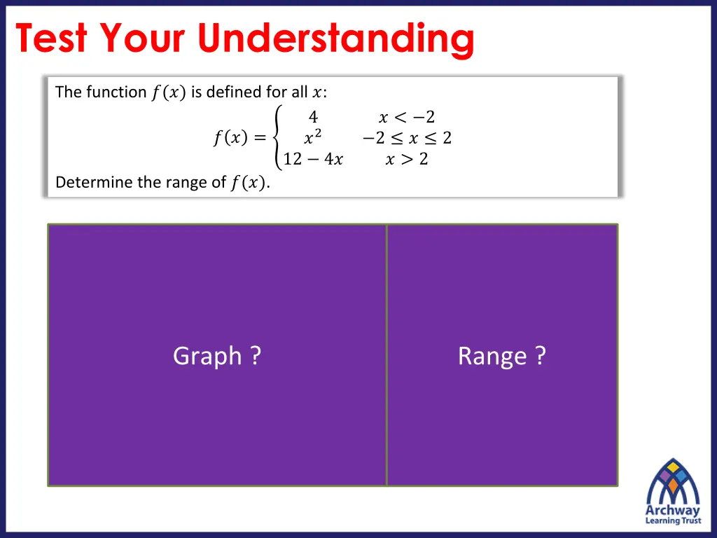 test your understanding