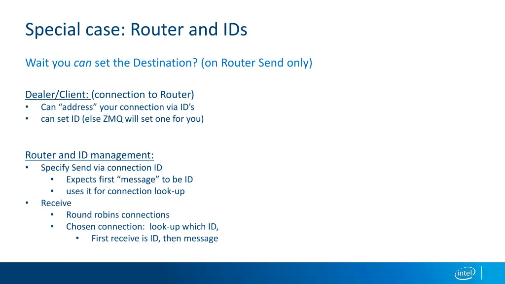 special case router and ids