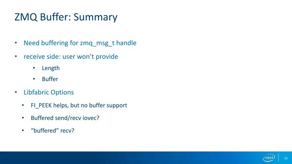 zmq buffer summary