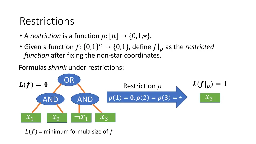 restrictions