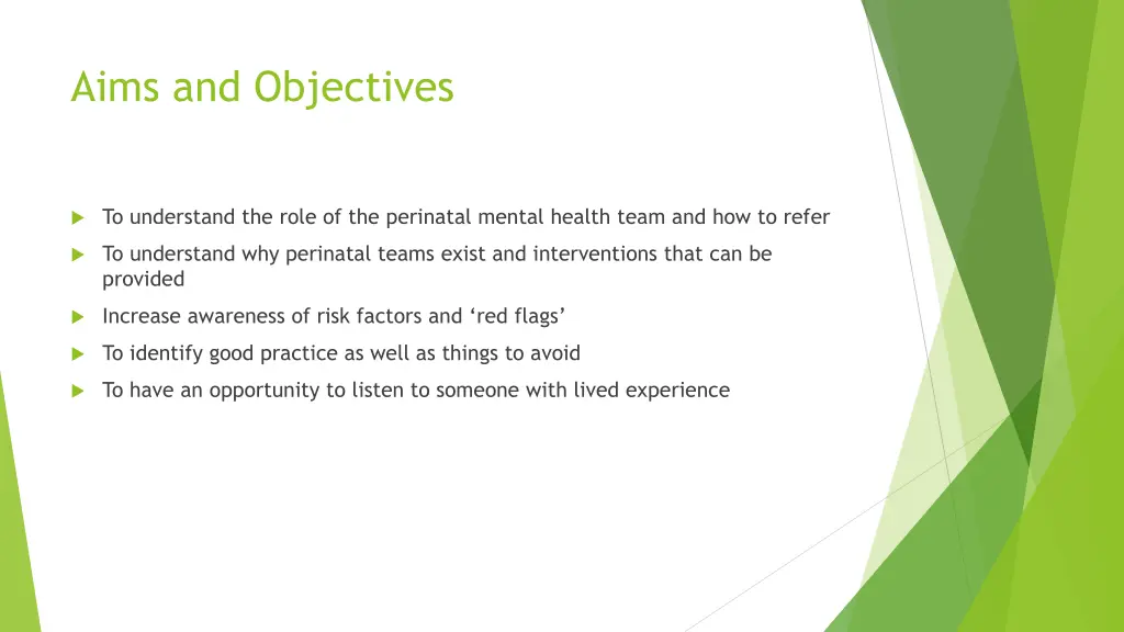 aims and objectives