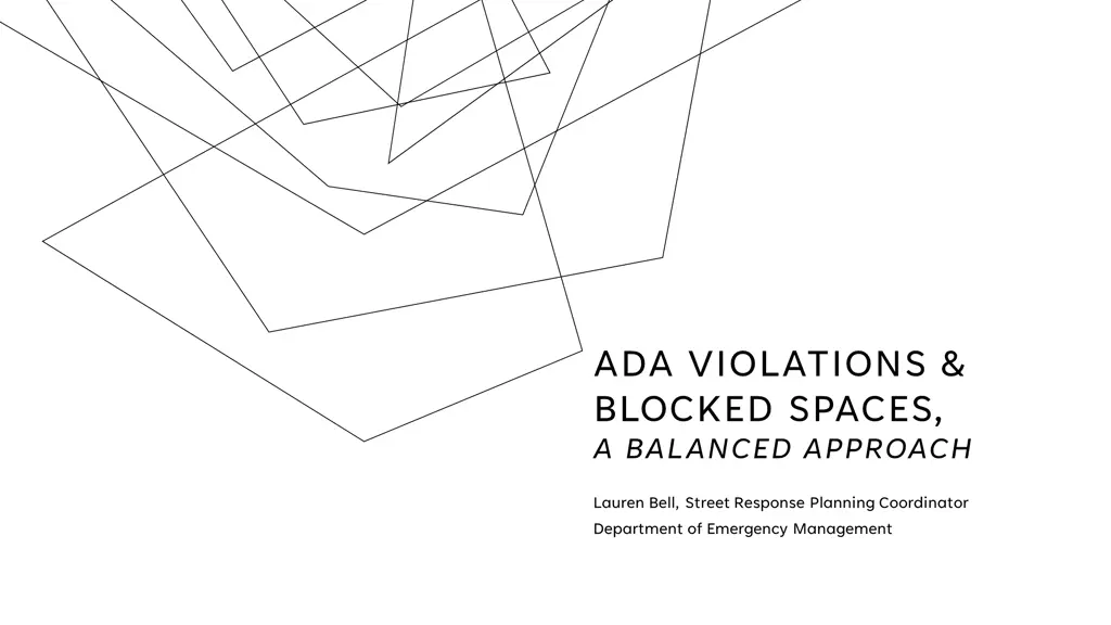 ada violations blocked spaces a balanced approach