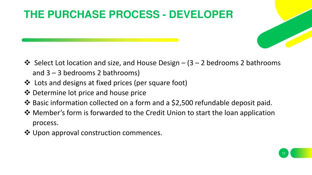 the purchase process developer