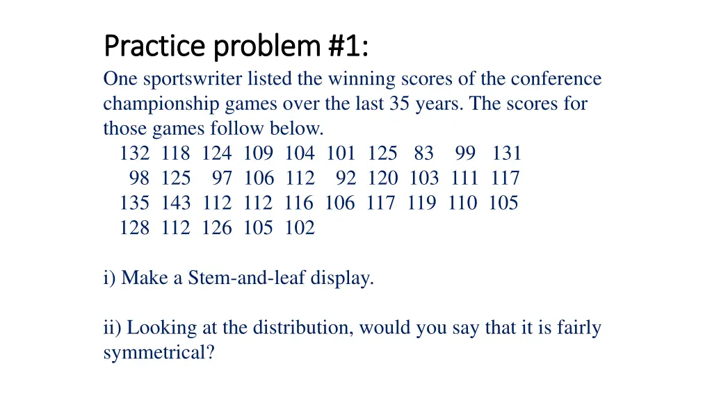 practice problem 1 practice problem