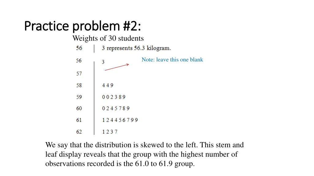 practice problem 2 practice problem 2 weights