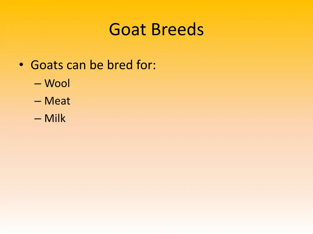 goat breeds