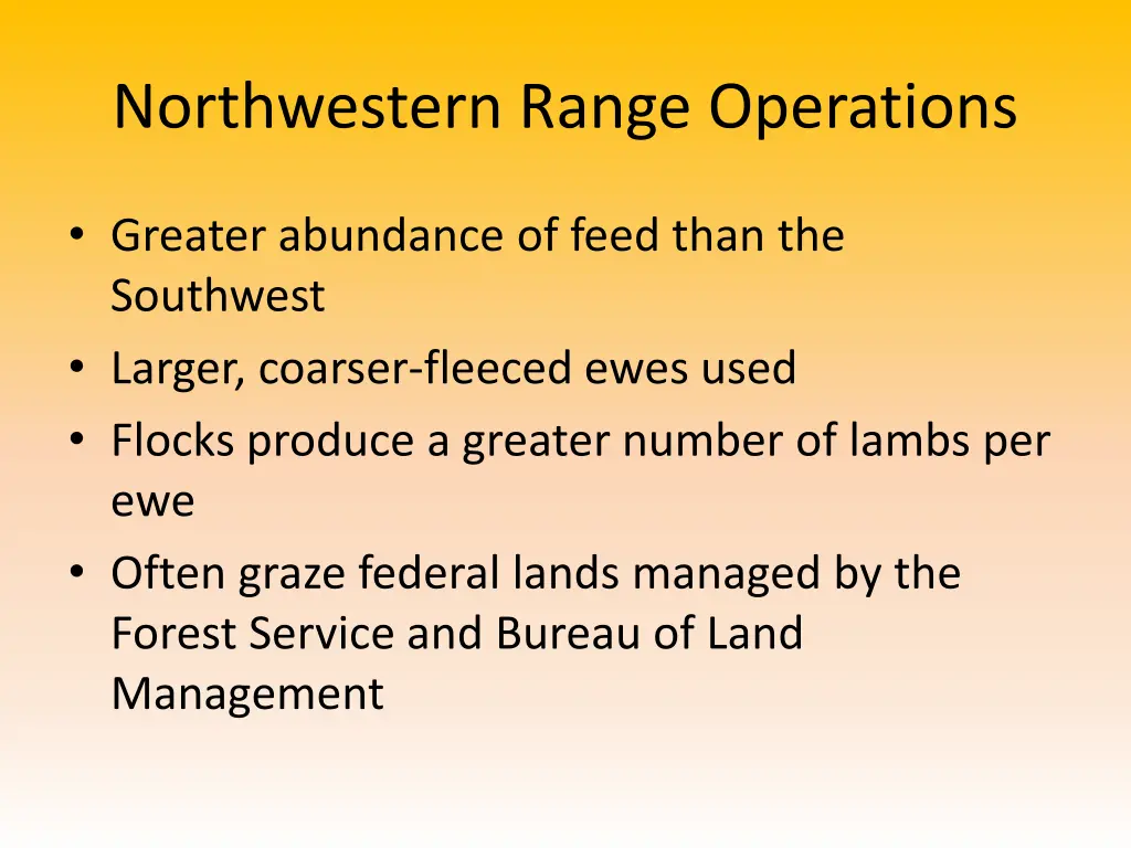 northwestern range operations