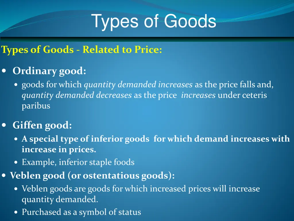 types of goods 1