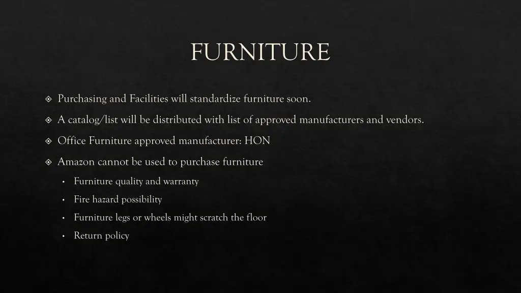 furniture