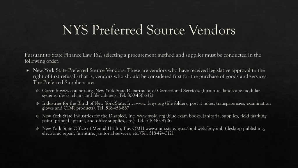 nys preferred source vendors