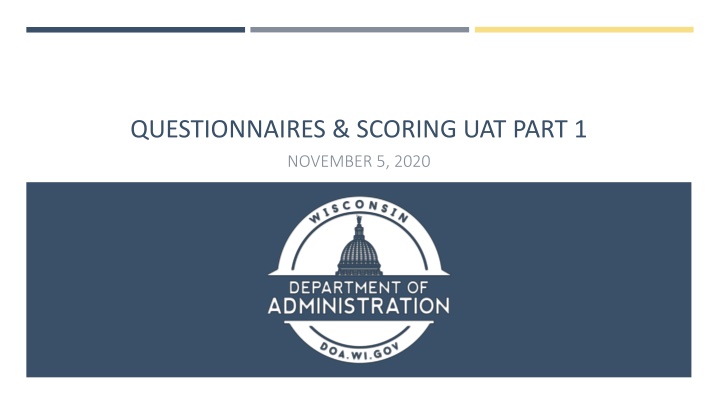 questionnaires scoring uat part 1