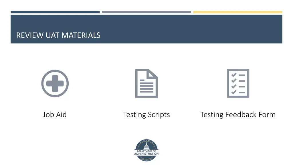 review uat materials