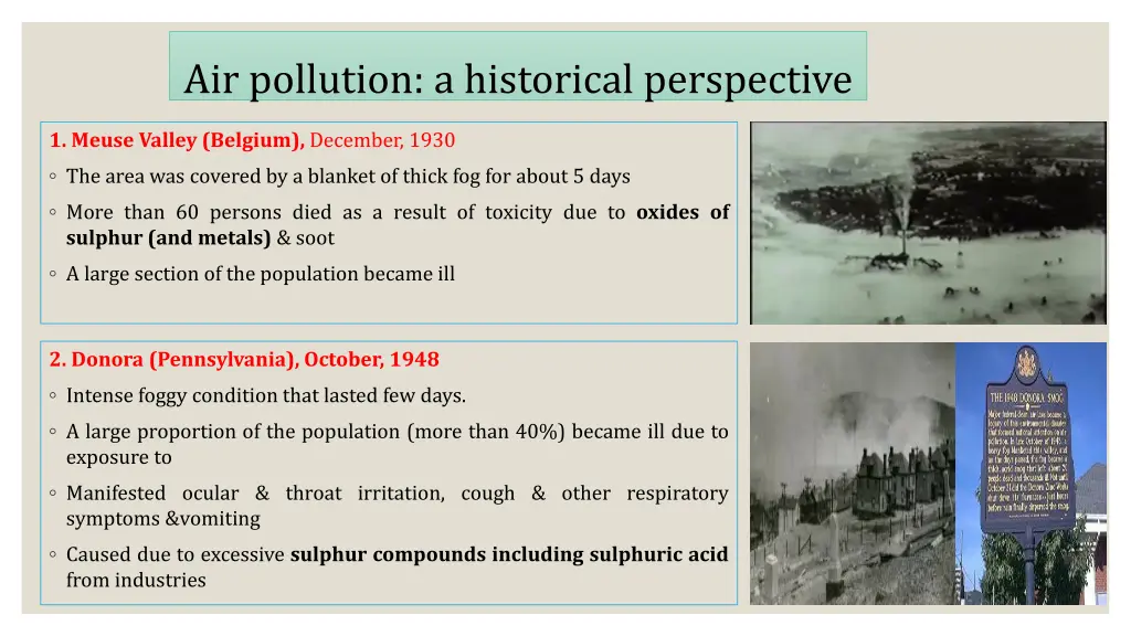 air pollution a historical perspective