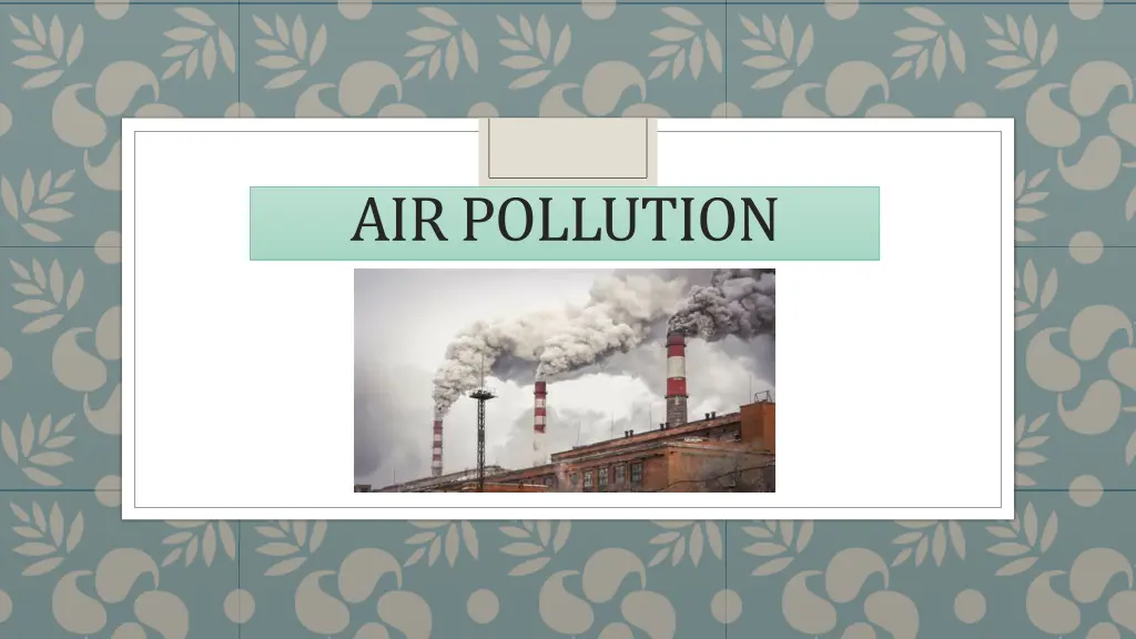 air pollution