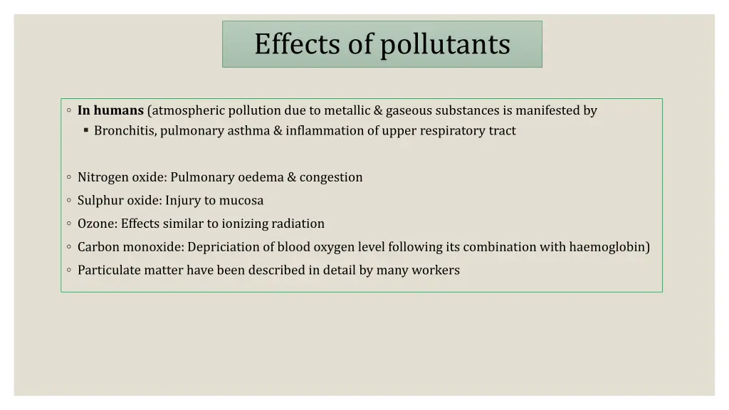 effects of pollutants 2