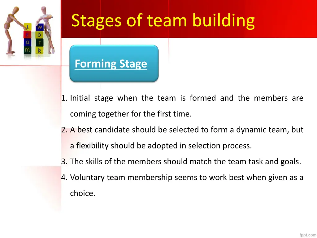 stages of team building